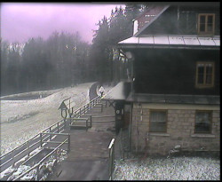 Terasa horského hotelu