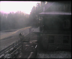 Terasa horského hotelu