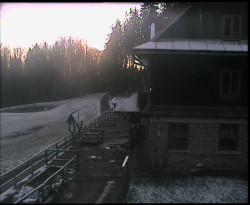 Terasa horského hotelu