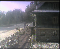 Terasa horského hotelu