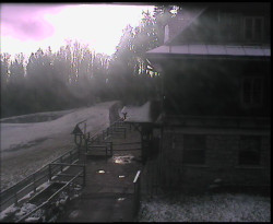 Terasa horského hotelu