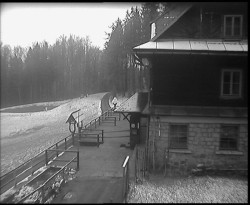 Terasa horského hotelu