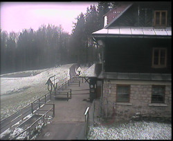 Terasa horského hotelu