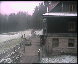 Terasa horského hotelu