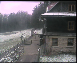 Terasa horského hotelu