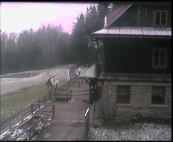 Terasa horského hotelu