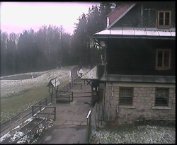 Terasa horského hotelu