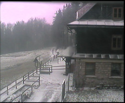 Terasa horského hotelu