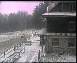 Terasa horského hotelu