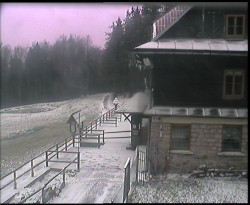 Terasa horského hotelu