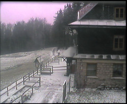 Terasa horského hotelu