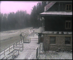 Terasa horského hotelu