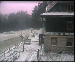 Terasa horského hotelu