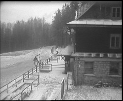 Terasa horského hotelu