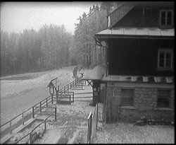 Terasa horského hotelu