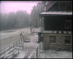 Terasa horského hotelu