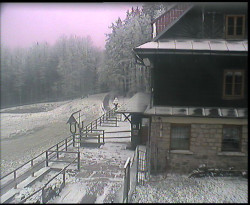 Terasa horského hotelu