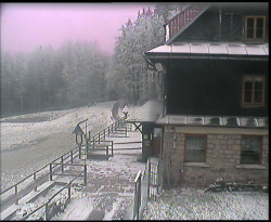 Terasa horského hotelu