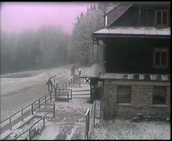 Terasa horského hotelu