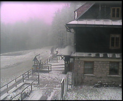 Terasa horského hotelu