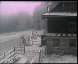 Terasa horského hotelu