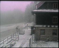 Terasa horského hotelu