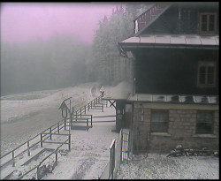 Terasa horského hotelu