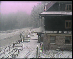 Terasa horského hotelu