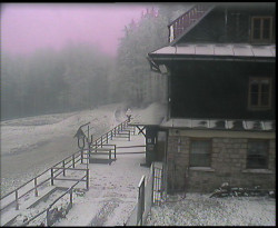 Terasa horského hotelu