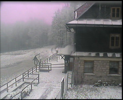 Terasa horského hotelu