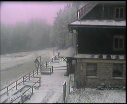 Terasa horského hotelu