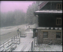 Terasa horského hotelu