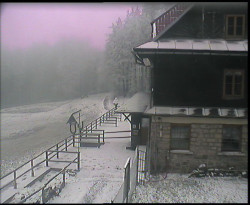 Terasa horského hotelu