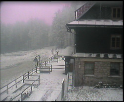 Terasa horského hotelu