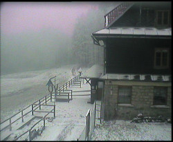 Terasa horského hotelu