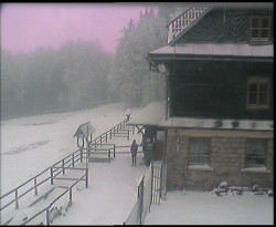 Terasa horského hotelu