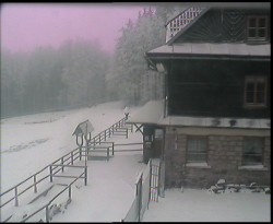 Terasa horského hotelu