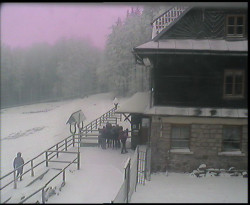 Terasa horského hotelu