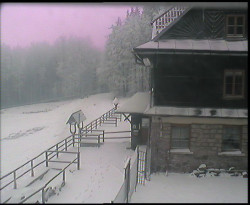 Terasa horského hotelu