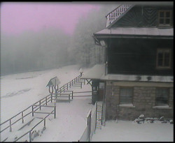 Terasa horského hotelu