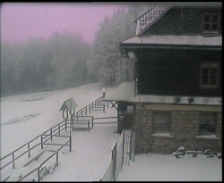 Terasa horského hotelu