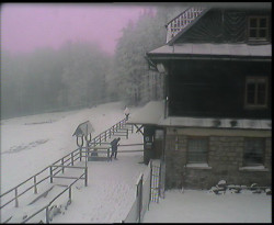 Terasa horského hotelu