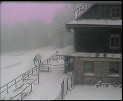 Terasa horského hotelu