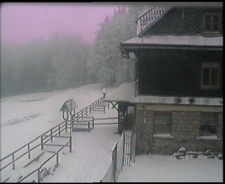 Terasa horského hotelu