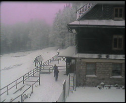 Terasa horského hotelu