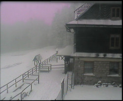 Terasa horského hotelu