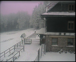 Terasa horského hotelu