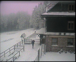 Terasa horského hotelu