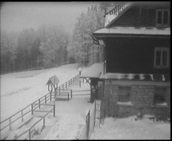 Terasa horského hotelu