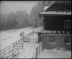 Terasa horského hotelu